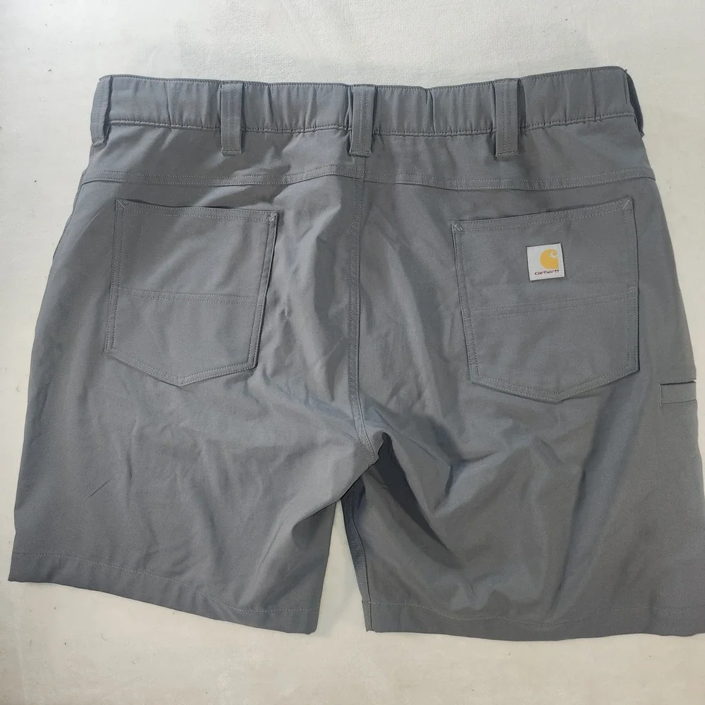 Carhartt Force Relaxed Fit Shorts Mens XL Gray Stretch Utility BS6264-M 937